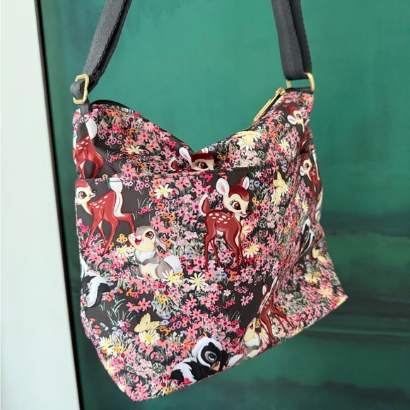 LeSportsac DISNEY Bambi print floral shoulder and crossbody bag - Picture 2 of 11